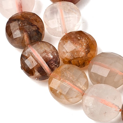 Natural Yellow Hematoid Quartz Golden Healer Quartz Beads Strands GG-CBA4808-H01-01-1