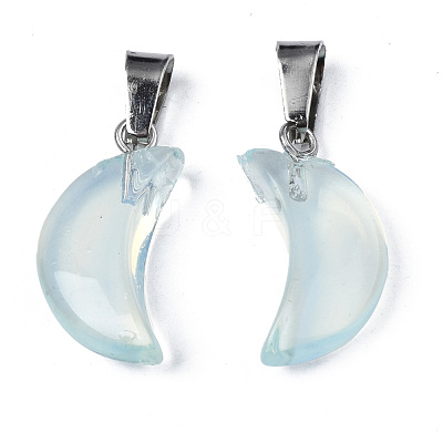 Spray Painted Glass Pendants GLAA-N035-021-A02-1