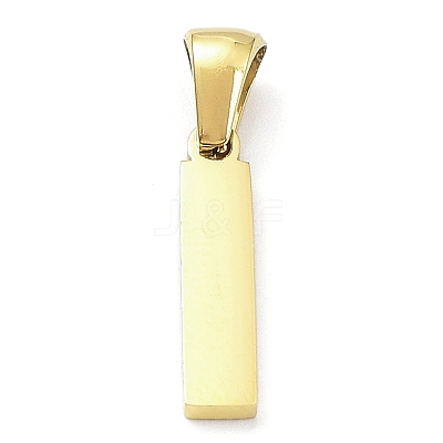 Ion Plating(IP) 316L Surgical Stainless Steel Pendants STAS-Q247-01G-09-1