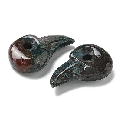 Natural Indian Agate Carved Pendants G-H089-01D-1