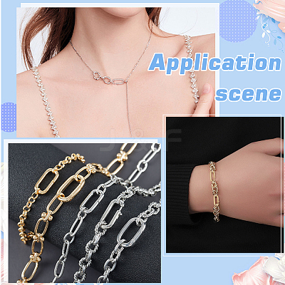 6Pcs 2 Colors Brass Clasps KK-WR0001-79-1