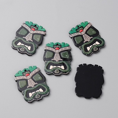 Acrylic Pendants MACR-WH0010-08B-1