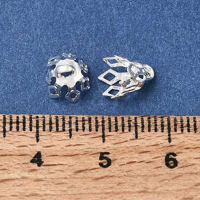 Flower Brass Bead Cap Bails KK-CBA1A60-23A-S-1