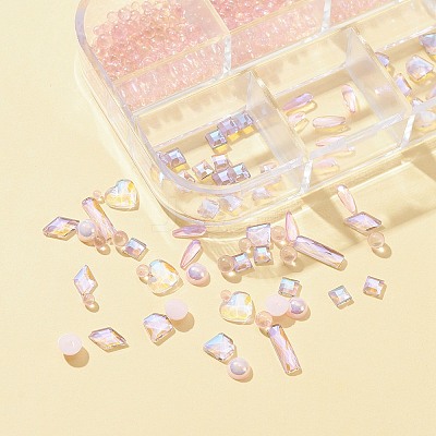 8 Style Glass Rhinestone Cabochons MRMJ-FS0001-02-1