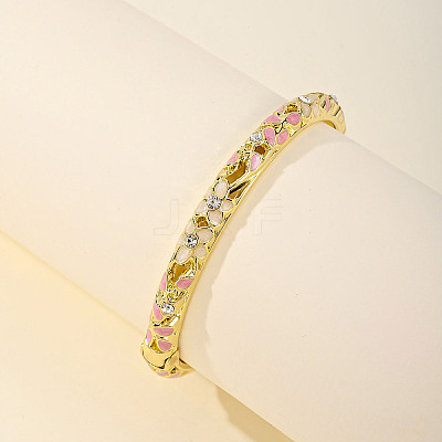 Fashionable Casual Retro Alloy Enamel Hinged Bangles for Women DG9304-7-1
