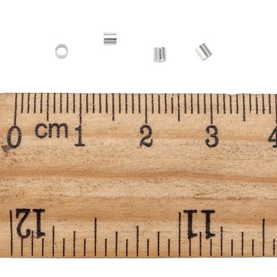 Brass Crimp Beads X-KK-R077-2mm-S-1