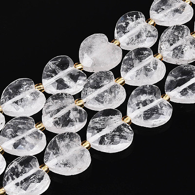 Natural Quartz Crystal Beads Strands G-P592-B19-01-1