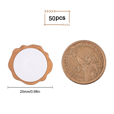 50Pcs Adhesive Wax Stamp Stickers DIY-CP0005-82C-1