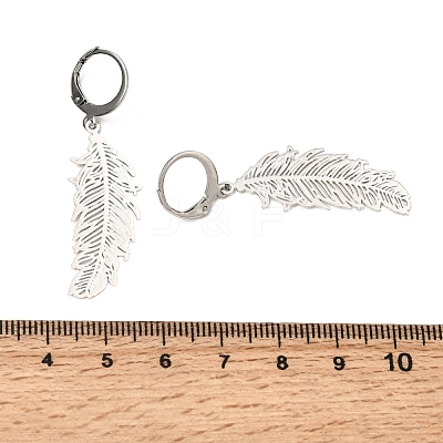 304 Stainless Steel Leverback Earrings EJEW-JE04419-1