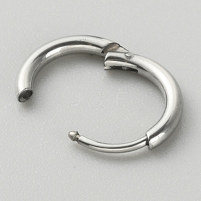 316L Surgical Stainless Steel Huggie Hoop Earrings for Girl Women EJEW-TAC0011-11A-P-1