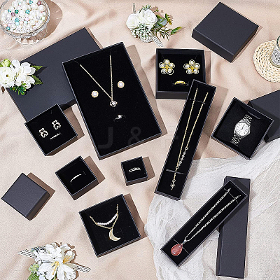 Kraft Paper Cardboard Jewelry Boxes CBOX-BC0001-13A-1