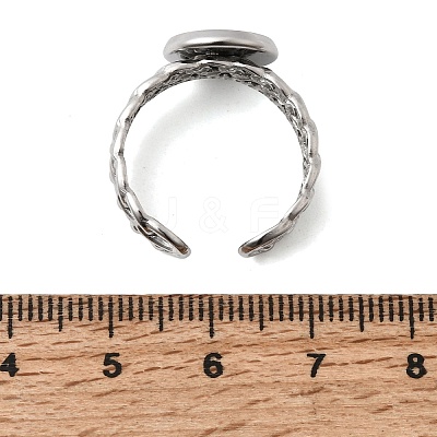 Curb Chains Shapes 304 Stainless Steel Ring Components STAS-P454-04B-P-1