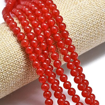 Natural Malaysia Jade Beads Strands G-L645-C01-6mm-16-1