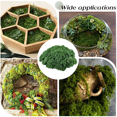 Polyester Artificial Moss DIY-CN0003-92B-1
