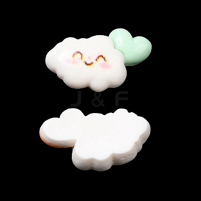 Cartoon Opaque Resin Cabochons RESI-C039-04E-1