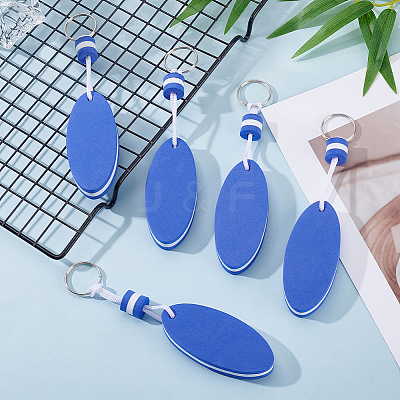 10Pcs Iron Plastic Keychains KEYC-GF0001-27B-1