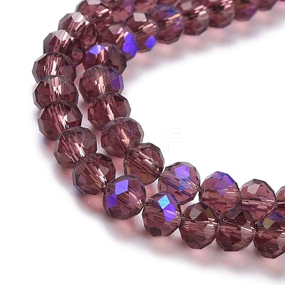 Electroplate Glass Beads Strands EGLA-A034-T4mm-L14-1