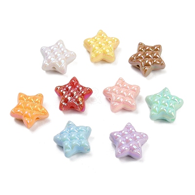 Opaque Acrylic Beads X-OACR-C022-12-1