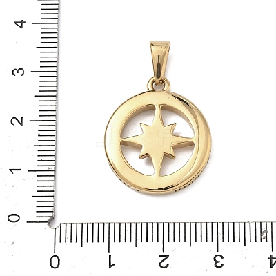 304 Stainless Steel Pendants STAS-A140-01B-G-1