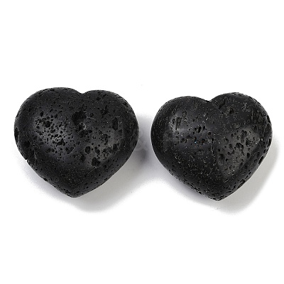 Heart Natural Lava Rock Palm Stone G-C186-03C-1