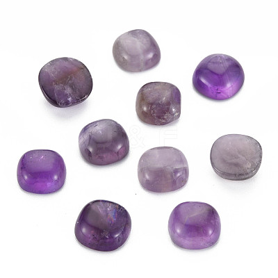 Natural Amethyst Cabochons G-N326-120A-1