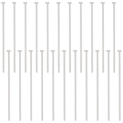 925 Sterling Silver Flat Head Pins STER-BBC0002-14A-1