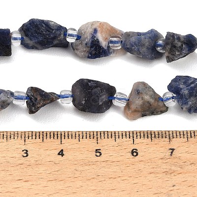 Raw Rough Natural Sodalite Beads Strands GG-CBA0B77-A01-02-1