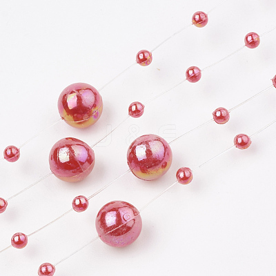 ABS Plastic Imitation Pearl Beaded Trim Garland Strand AJEW-S071-01B-1