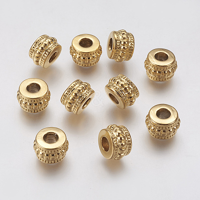 Ion Plating(IP) 304 Stainless Steel European Beads STAS-J022-041G-1