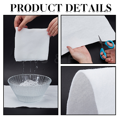 Square Flower Water Absorbent Cotton DIY-WH0308-821C-1