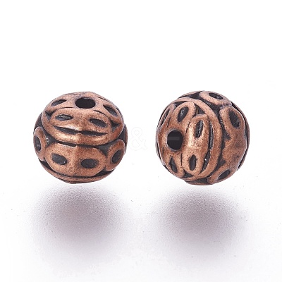 Tibetan Style Zinc Alloy Beads PALLOY-L230-01R-NR-1