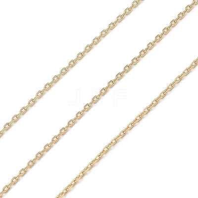 Rack Plating Brass Cable Chains CHC-A010-03G-1
