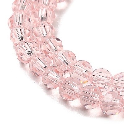 Transparent Glass Beads Strands X-EGLA-A035-T4mm-D20-1