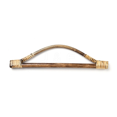 Wood & Rattan Woven Bag Handles X-FIND-H212-03B-1