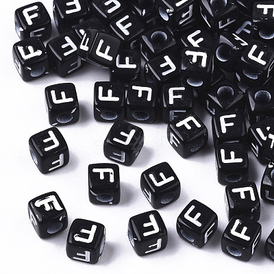 Opaque Acrylic Beads SACR-N002-01F-1