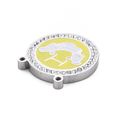 304 Stainless Steel Pendants STAS-N095-43B-1