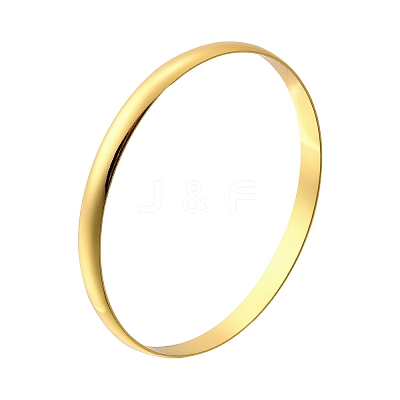 304 Stainless Steel Plain Bangles for Women LS-BJEW-V004-02B-G-1