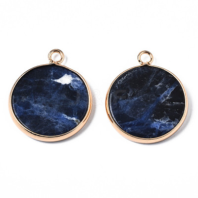 Natural Sodalite Pendants G-Q998-010B-1