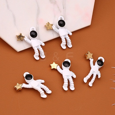 Baking Paint Alloy Pendants PALLOY-R136-05-1