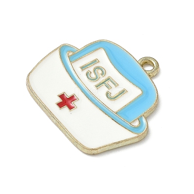 MBTI Theme Alloy Enamel Pendants ENAM-I083-01G-06-1
