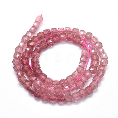 Natural Strawberry Quartz Beads Strands G-D0013-38-1