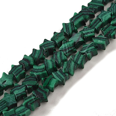 Synthetic Malachite Beads Strands G-G085-B07-01-1