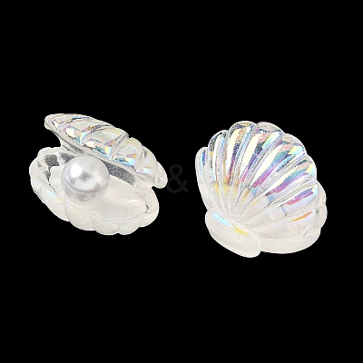 UV Plating Ocean Theme Transparent Resin Cabochons CRES-D306-01B-1