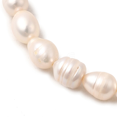 Natural Cultured Freshwater Pearl Beads Stretch Bracelets for Women BJEW-JB12302-1