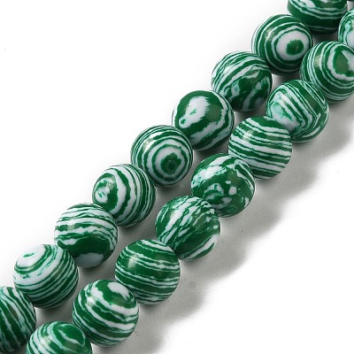 Synthetic Malachite Dyed Beads Strands G-P507-02A-01-1
