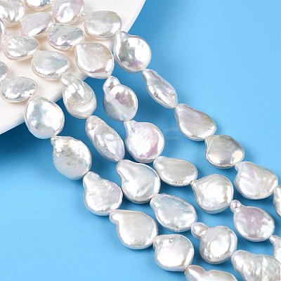 Natural Keshi Pearl Beads Strands PEAR-S018-08C-1