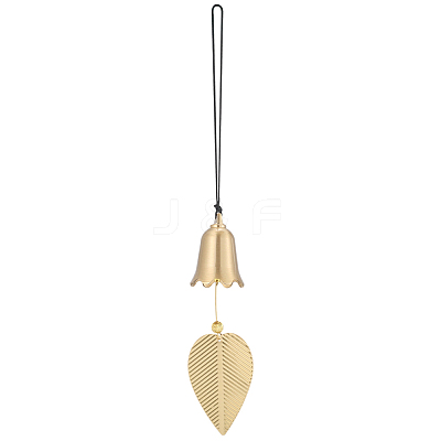 Brass Bell Pendants HJEW-WH20816-010G-C-1