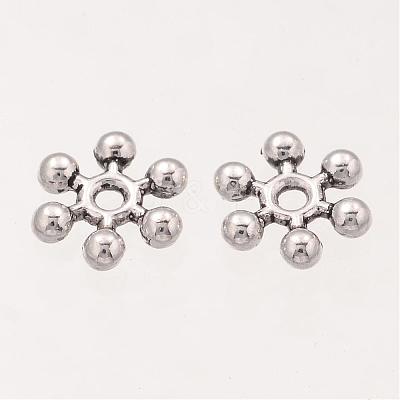 Snowflake Tibetan Silver Spacer Beads A402-1