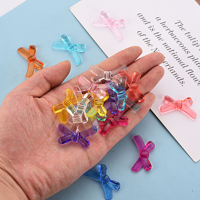 Transparent Acrylic Beads X-TACR-S154-55B-1
