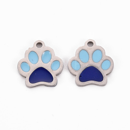 304 Stainless Steel Enamel Charms STAS-Q242-036E-1